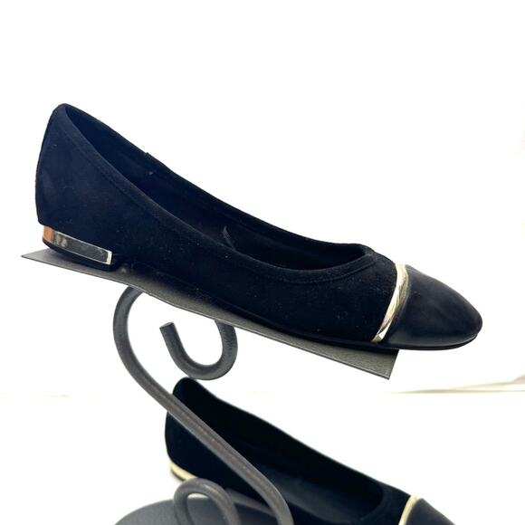 ALDO Velvet Faux Leather Metallic Heel Loafers Flats Shoes Women’s Size 10 - Picture 1 of 7